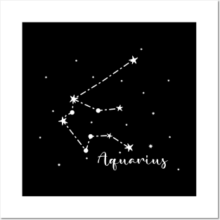 Aquarius Zodiac Constellation Posters and Art